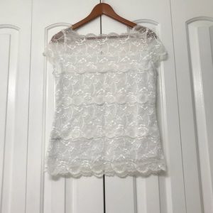White lace top